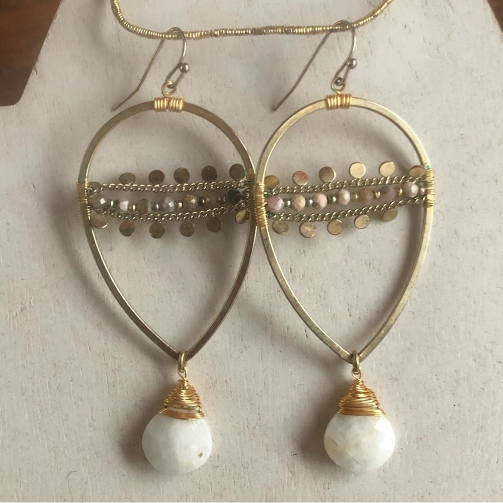 NAKAMOL Agate Drop Earrings